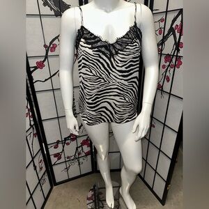 Satin Zebra camisole